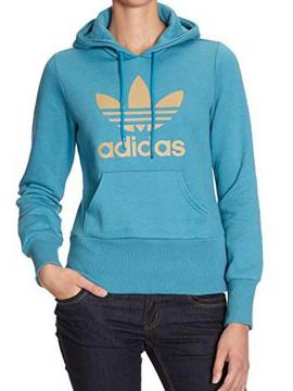 Sudadera Adidas Trefoil Azul Mujer