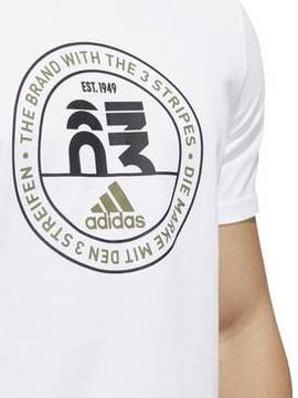 Camiseta Adidas Blanca Hombre