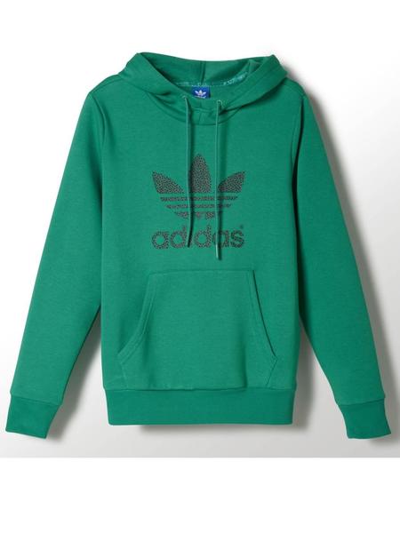 Sudadera Adidas Trefoil Verde Mujer