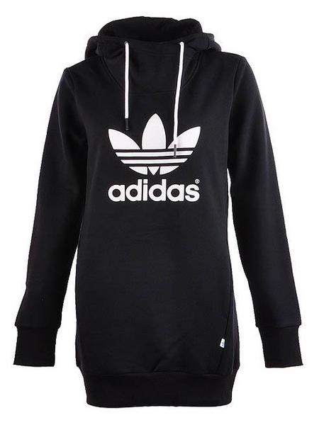 sudadera adidas mujer negra y blanca