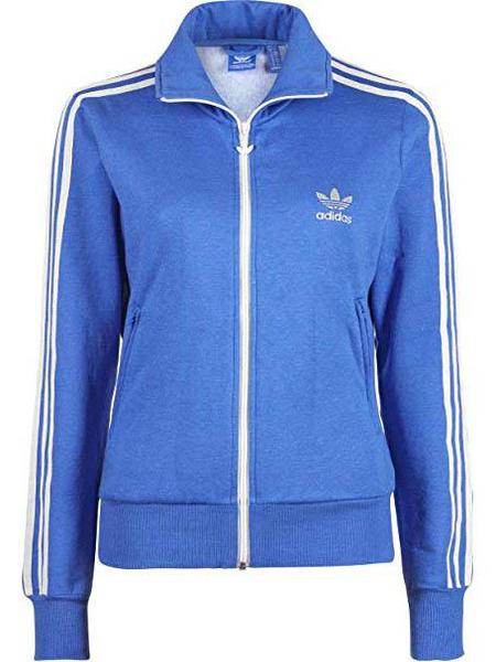 chaqueta adidas azul mujer