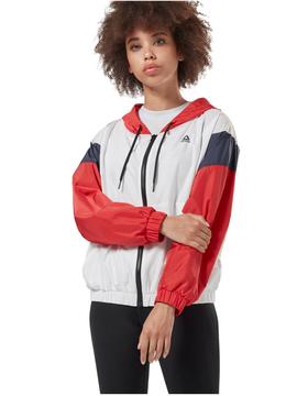 Windbreaker Reebok Linear Logo Blanco Mujer