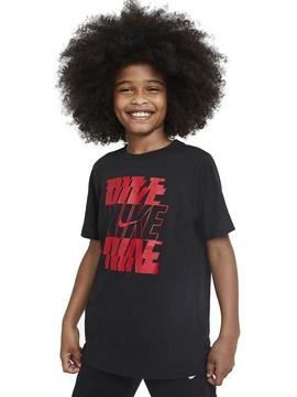 Camiseta Nike Negro/Rojo Niño