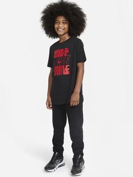Camiseta Nike Negro/Rojo Niño