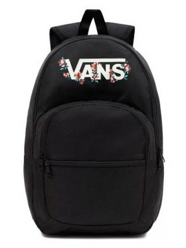 Mochila Vans Negra Flores Unisex