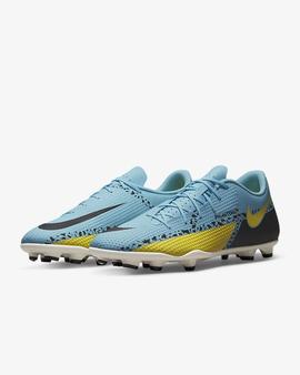 Bota Futbol Nike Phantom Club FG/MG Azul/Amarillo