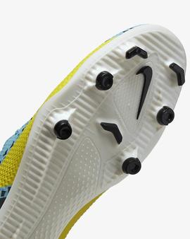 Bota Futbol Nike Phantom Club FG/MG Azul/Amarillo