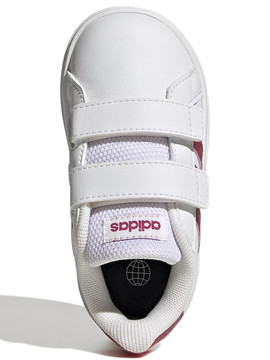 Zapatilla Adidas Grand Court Bco/Rosa Niña