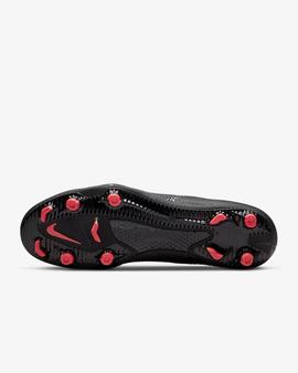 Bota Futbol Nike Phantom FG/MG Negro/Rojo
