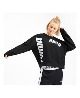 Sudadera Puma Crew Sweat Negro Mujer