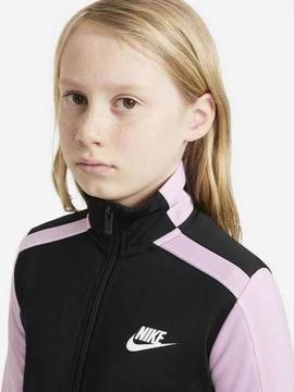 Chandal Nike Futura Negro/Rosa Niña