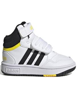 Botin Adidas Hoops Blanco Ngr Bebe