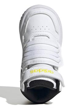 Botin Adidas Hoops Blanco Ngr Bebe