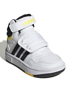 Botin Adidas Hoops Blanco Ngr Bebe