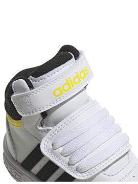 Botin Adidas Hoops Blanco Ngr Bebe