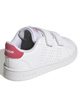 Zapatilla Adidas Advantage Blanco Rosa Niña