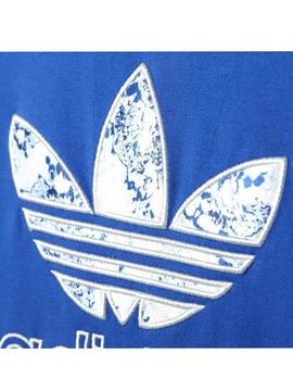 Camiseta Adidas Trefoil Azul Mujer