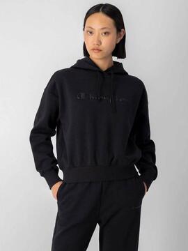 Sudadera Champion Negra Mujer