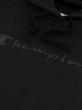 Sudadera Champion Negra Mujer