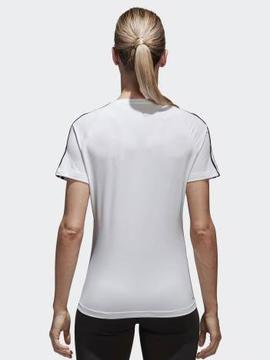 Camiseta Adidas D2M TEE Climalite 3S Blanco