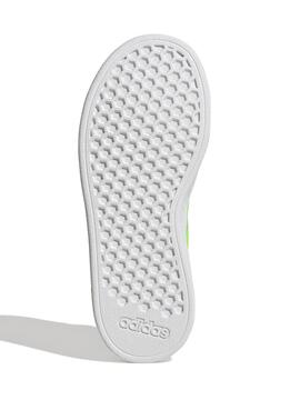 Zapatilla Adidas Grand Court Blanco Verde Niño