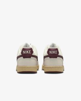Zapatilla Nike Court Vision Beige/Granate Hombre