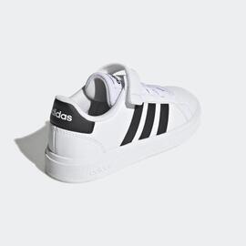 Zapatilla Adidas Grand Court Bco/Negro Niñ@