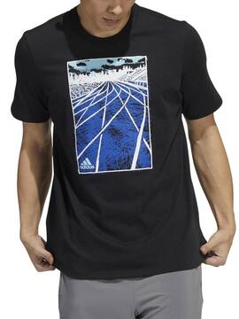 Camiseta Adidas SKT Negro Hombre