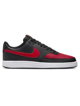 Zapatillas Nike Court Vision Negro Rojo Hombre