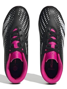 Bota Adidas Predator Accuracy FxG Negro/Rosa Jr