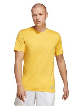 Camiseta Adidas Run It Amarillo Hombre