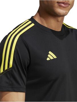 Camiseta Adidas Tiro Negra Amarillo Hombre