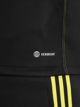Sudadera Adidas Tiro Negra Amarilla Hombre