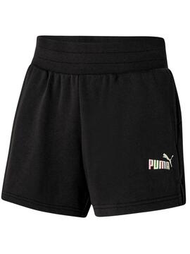 Pantalon Corto Puma Nova Shine Negro Mujer