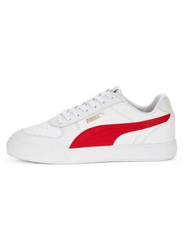 Zapatilla Puma Caven Blanco Rojo Hombre