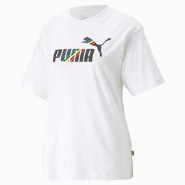 Camiseta Puma Love is Love Blanco Mujer
