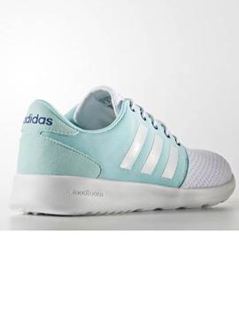 Zapatilla Adidas CLOUDFOAM RACER Blanco/Verde Agua