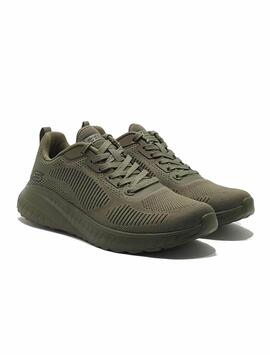 Zapatillas Skechers Bobs Verde Mujer
