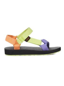 Sandalia Teva Original Verde/Malva/Naranja Mujer