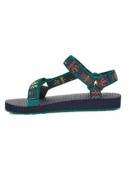 Sandalia Teva Original Gecko Marino Verde Unisex