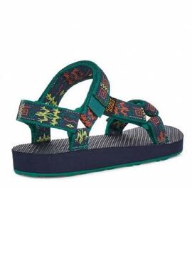 Sandalia Teva Original Gecko Marino Verde Unisex