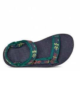 Sandalia Teva Original Gecko Marino Verde Unisex