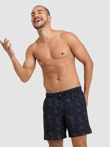 Bañador Boxer Arena Basic Gris Bañador Natación Hombre 