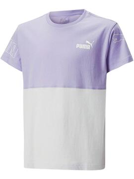 Camiseta Puma Power Malva Niña