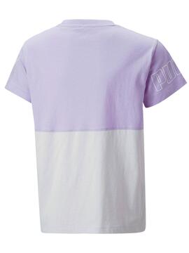 Camiseta Puma Power Malva Niña