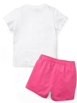 Conjunto Puma Minicats Bco/Rosa Niña
