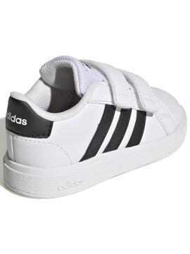 Zapatilla Adidas Grand Court 2 Bco/Negro Bebe