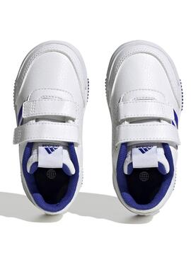Zapatilla Adidas Tensaur Blanco Azul Bebe