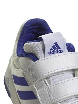 Zapatilla Adidas Tensaur Blanco Azul Bebe