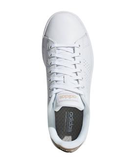 Zapatillas Adidas Advantage Blanco/Oro Unisex